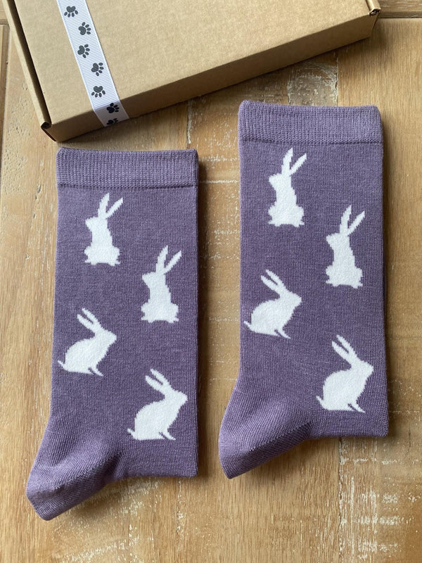 Women's Rabbit Socks - Purple