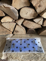 Men's Black Cat Socks - Blue