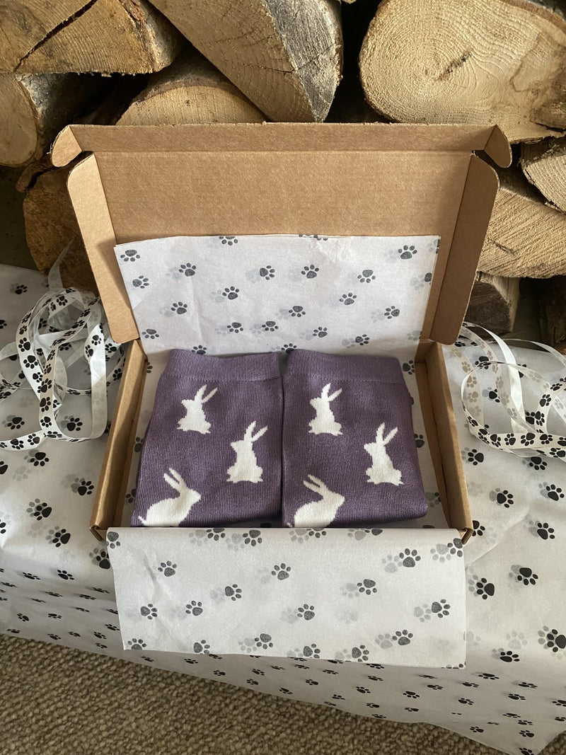 Women's Rabbit Socks - Purple