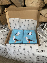 Women's Seagull Socks - Blue