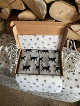 Men's Black Cat Socks - Grey - It's Pawfect