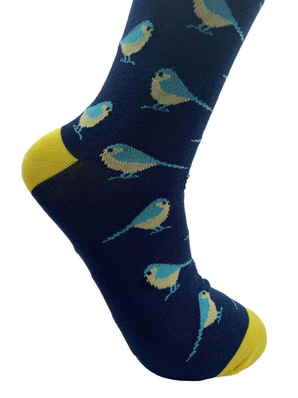Men's Blue Tit Bird Socks - It's Pawfect
