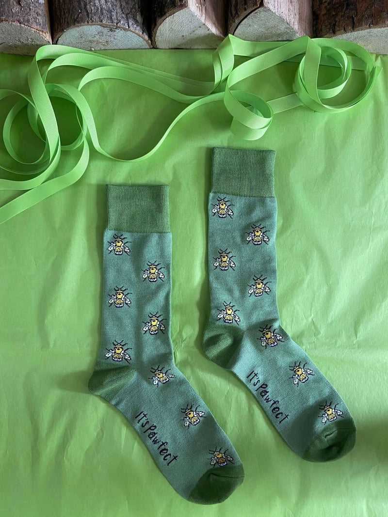 Men's Bumblebee Socks - It's Pawfect