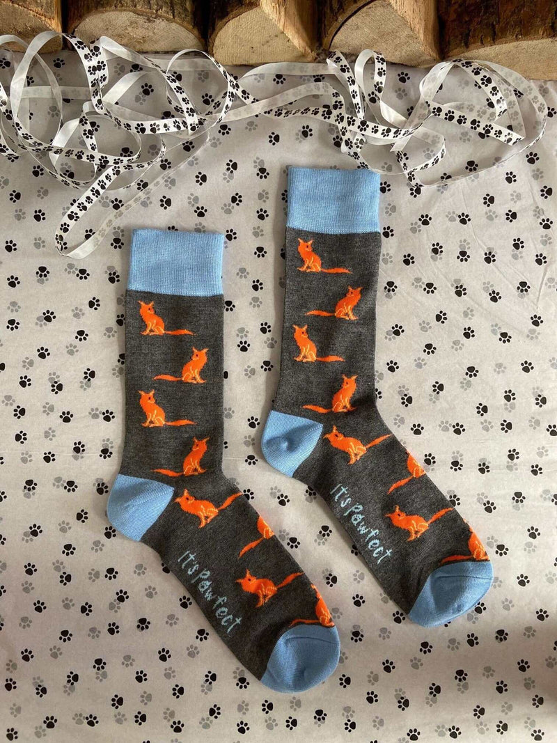 Men's Fox Socks - It's Pawfect