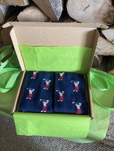 Men's Golfer Socks - Blue - It's Pawfect