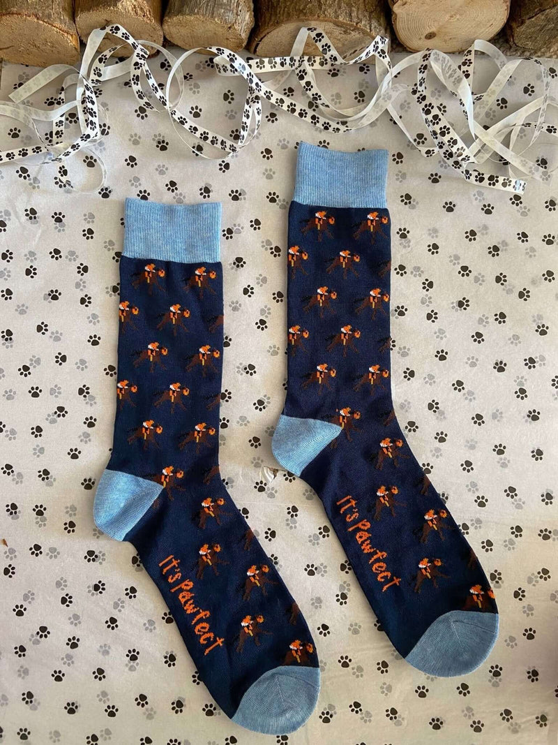 Men's Horse Racing Socks - It's Pawfect