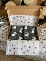 Men's Rabbit Socks - Grey - It's Pawfect