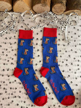 Men's Terrier Socks - Blue - It's Pawfect