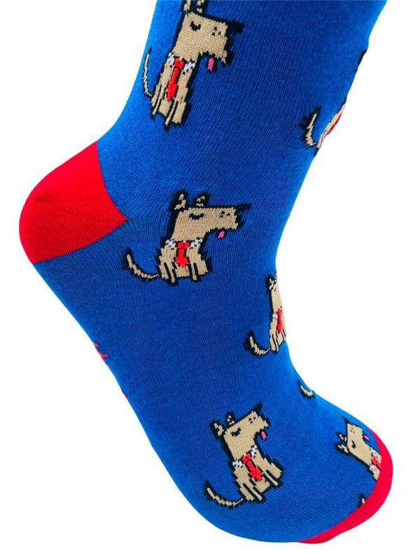 Men's Terrier Socks - Blue - It's Pawfect