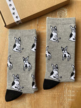 Women's French Bulldog Socks - Grey - It's Pawfect