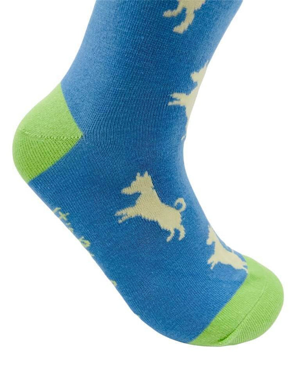 Women's Jack Russell Socks - Blue - It's Pawfect