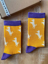 Women's Jack Russell Socks - Yellow - It's Pawfect