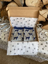 Women's Labrador Socks - Grey & Navy - It's Pawfect
