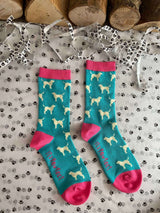 Women's Labrador Socks - Mint - It's Pawfect