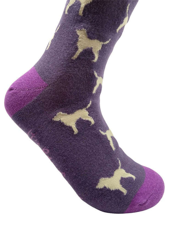 Women's Labrador Socks - Purple - It's Pawfect