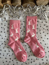 Women's Rabbit Socks - Pink - It's Pawfect