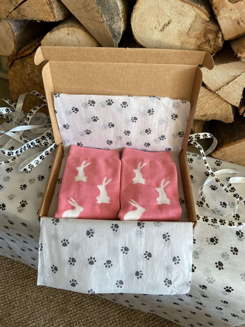 Women's Rabbit Socks - Pink - It's Pawfect